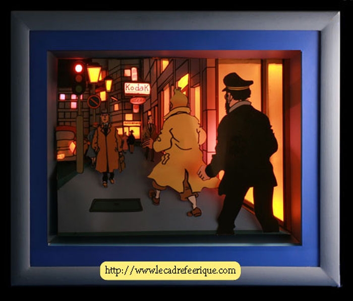 cadre illumin de Tintin