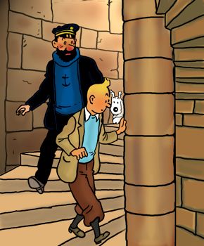 cadre tintin et le secret de la licorne